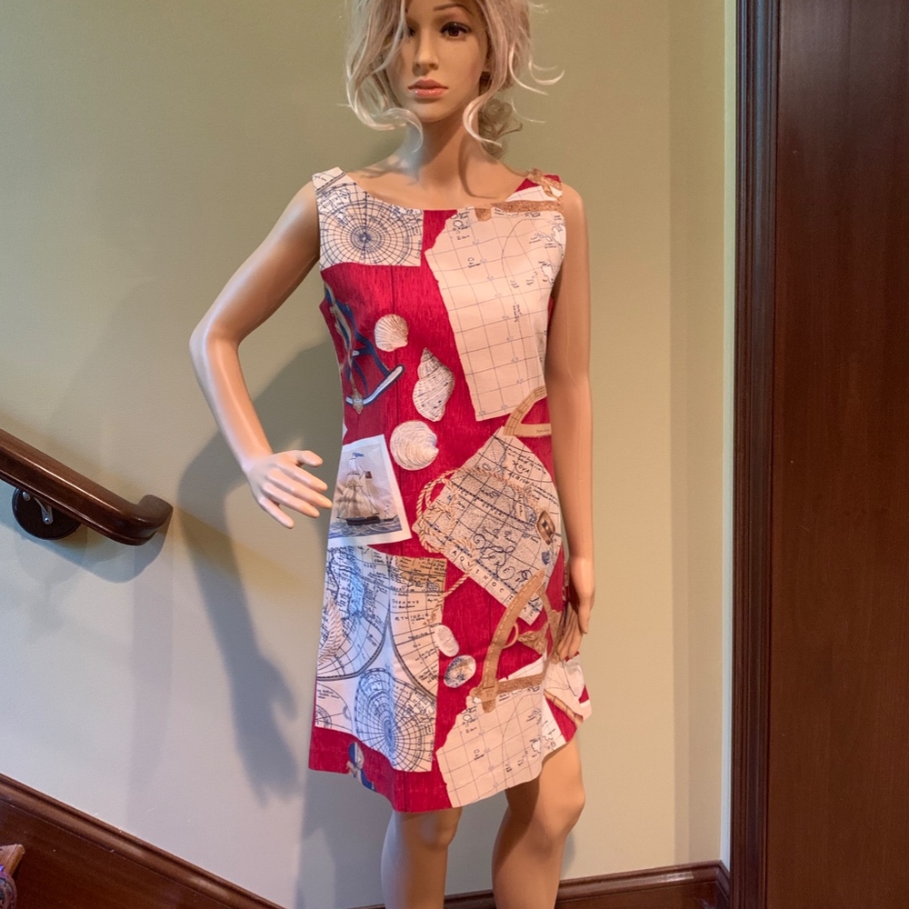 Steven Stolman Palm Beach Cotton A-line Dress 8